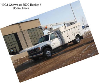 1993 Chevrolet 3500 Bucket / Boom Truck