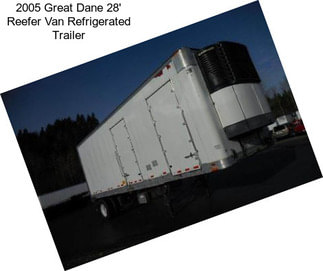 2005 Great Dane 28\' Reefer Van Refrigerated Trailer