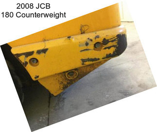 2008 JCB 180 Counterweight