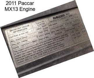 2011 Paccar MX13 Engine