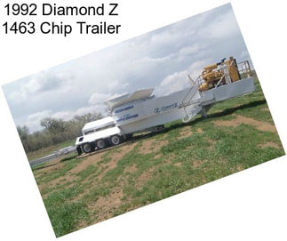 1992 Diamond Z 1463 Chip Trailer