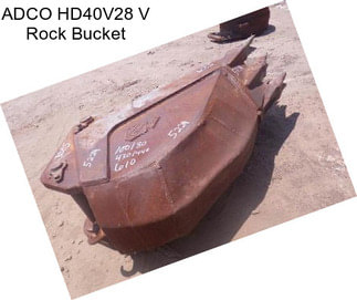 ADCO HD40V28 V Rock Bucket