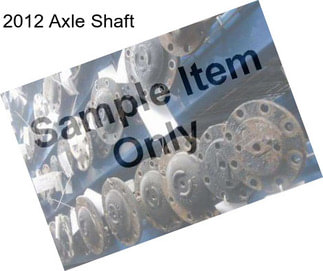 2012 Axle Shaft