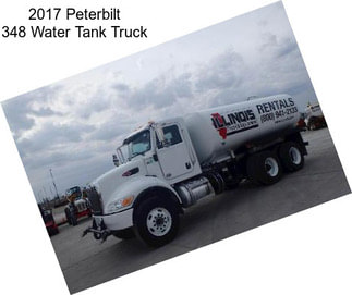 2017 Peterbilt 348 Water Tank Truck