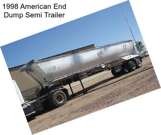 1998 American End Dump Semi Trailer