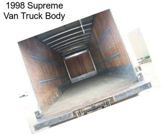 1998 Supreme Van Truck Body