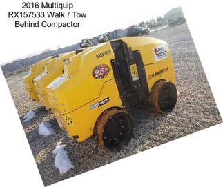 2016 Multiquip RX157533 Walk / Tow Behind Compactor