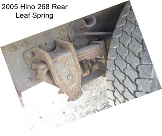 2005 Hino 268 Rear Leaf Spring