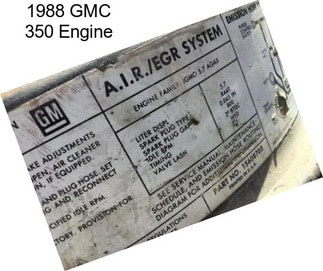 1988 GMC 350 Engine