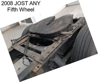 2008 JOST ANY Fifth Wheel