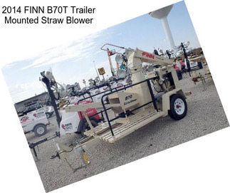 2014 FINN B70T Trailer Mounted Straw Blower