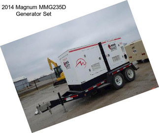 2014 Magnum MMG235D Generator Set
