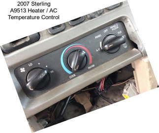 2007 Sterling A9513 Heater / AC Temperature Control