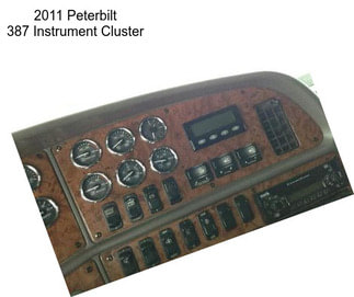 2011 Peterbilt 387 Instrument Cluster