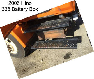 2006 Hino 338 Battery Box