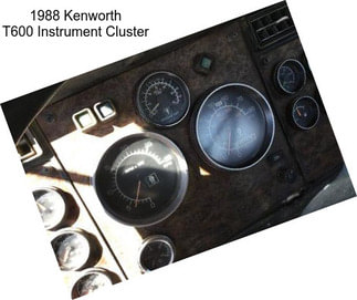 1988 Kenworth T600 Instrument Cluster