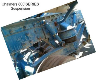 Chalmers 800 SERIES Suspension