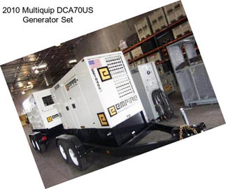 2010 Multiquip DCA70US Generator Set