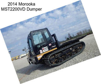 2014 Morooka MST2200VD Dumper