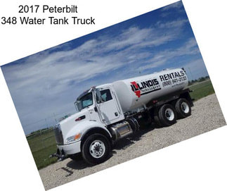 2017 Peterbilt 348 Water Tank Truck