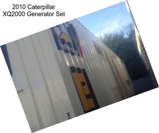 2010 Caterpillar XQ2000 Generator Set