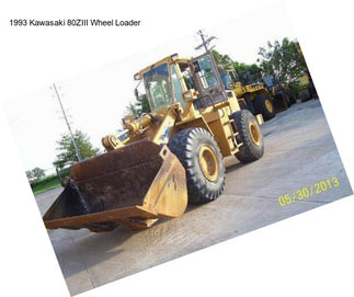 1993 Kawasaki 80ZIII Wheel Loader