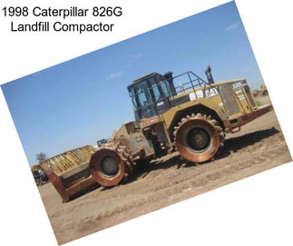 1998 Caterpillar 826G Landfill Compactor