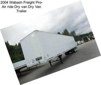 2004 Wabash Freight Pro- Air ride Dry van Dry Van Trailer