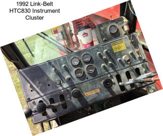 1992 Link-Belt HTC830 Instrument Cluster