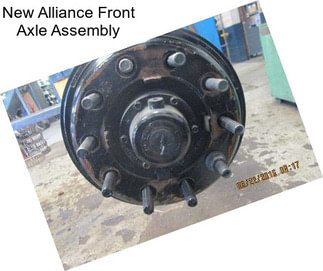 New Alliance Front Axle Assembly