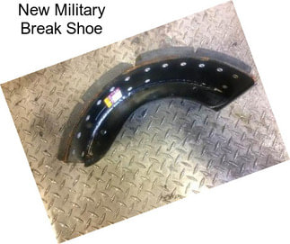 New Military Break Shoe