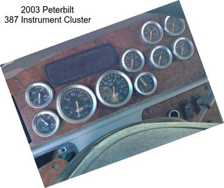 2003 Peterbilt 387 Instrument Cluster