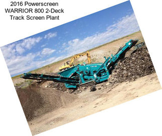 2016 Powerscreen WARRIOR 800 2-Deck Track Screen Plant