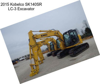 2015 Kobelco SK140SR LC-3 Excavator