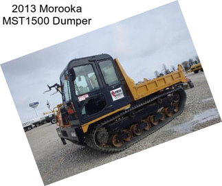 2013 Morooka MST1500 Dumper