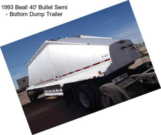 1993 Beall 40\' Bullet Semi - Bottom Dump Trailer