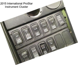 2015 International ProStar Instrument Cluster