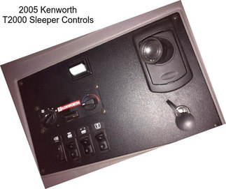 2005 Kenworth T2000 Sleeper Controls