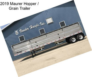 2019 Maurer Hopper / Grain Trailer