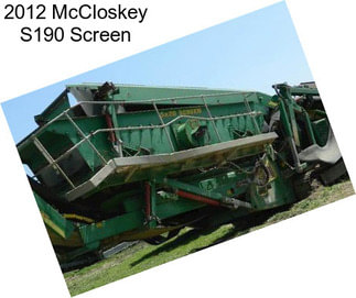 2012 McCloskey S190 Screen