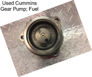 Used Cummins Gear Pump; Fuel