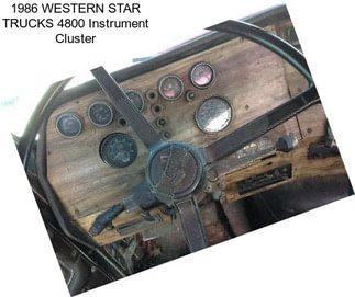 1986 WESTERN STAR TRUCKS 4800 Instrument Cluster