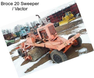 Broce 20 Sweeper / Vactor