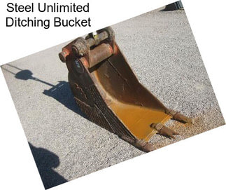 Steel Unlimited Ditching Bucket