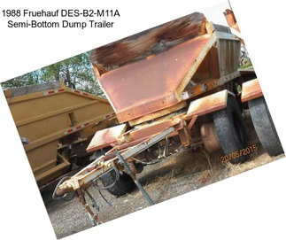 1988 Fruehauf DES-B2-M11A Semi-Bottom Dump Trailer