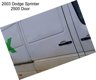 2003 Dodge Sprinter 2500 Door