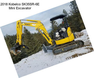 2018 Kobelco SK35SR-6E Mini Excavator