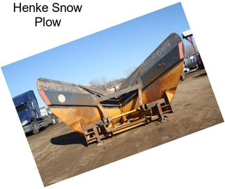 Henke Snow Plow