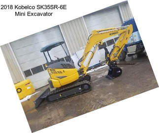 2018 Kobelco SK35SR-6E Mini Excavator