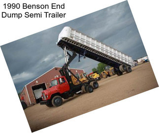 1990 Benson End Dump Semi Trailer